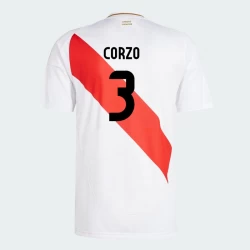 Maglia Calcio Perù Corzo #3 Copa America 2024 Prima Uomo