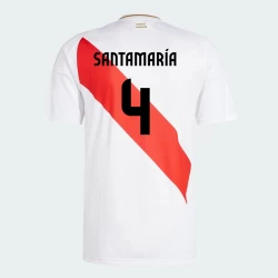 Maglia Calcio Perù Santamaria #4 Copa America 2024 Prima Uomo