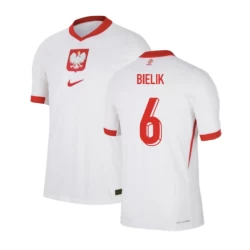 Maglia Calcio Polonia Bielik #6 Europei 2024 Prima Uomo