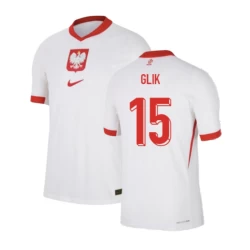 Maglia Calcio Polonia Glik #15 Europei 2024 Prima Uomo