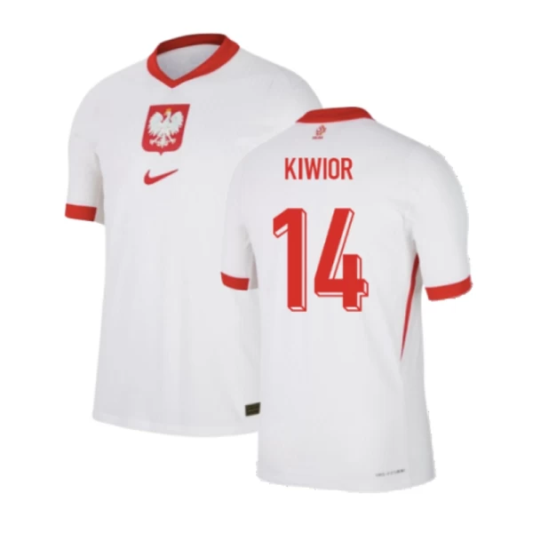 Maglia Calcio Polonia Kiwior #14 Europei 2024 Prima Uomo