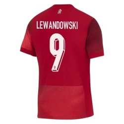Maglia Calcio Polonia Robert Lewandowski #9 Europei 2024 Trasferta Uomo