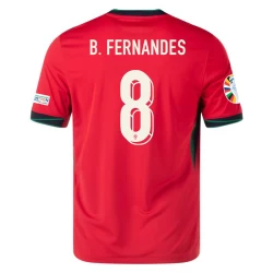 Maglia Calcio Portogallo Bruno Fernandes #8 Europei 2024 Prima Uomo