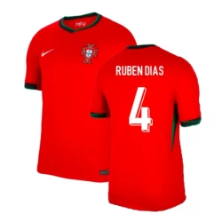 Maglia Calcio Portogallo Rúben Dias #4 Europei 2024 Prima Uomo