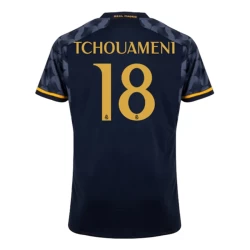 Maglia Calcio Real Madrid 2023-24 Tchouameni #18 Trasferta Uomo