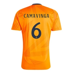 Maglia Calcio Real Madrid 2024-25 Eduardo Camavinga #6 Trasferta Uomo