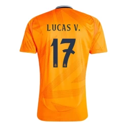 Maglia Calcio Real Madrid 2024-25 Lucas V. #17 Trasferta Uomo