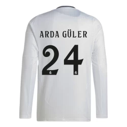 Maglia Calcio Real Madrid Arda Guler #24 2024-25 Prima Uomo Manica Lunga