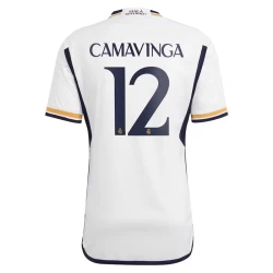 Maglia Calcio Real Madrid Camavinga #12 2023-24 Prima Uomo