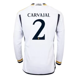 Maglia Calcio Real Madrid Carvajal #2 2023-24 Prima Uomo Manica Lunga