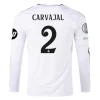 Maglia Calcio Real Madrid Carvajal #2 2024-25 HP Prima Uomo Manica Lunga