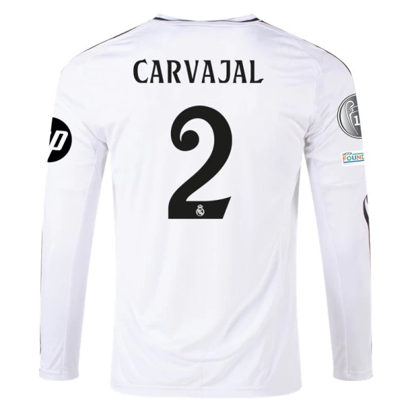 Maglia Calcio Real Madrid Carvajal #2 2024-25 HP Prima Uomo Manica Lunga