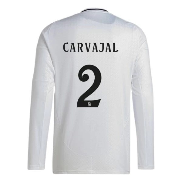 Maglia Calcio Real Madrid Carvajal #2 2024-25 Prima Uomo Manica Lunga