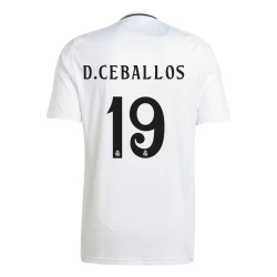 Maglia Calcio Real Madrid D. Ceballos #19 2024-25 Prima Uomo