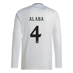 Maglia Calcio Real Madrid David Alaba #4 2024-25 Prima Uomo Manica Lunga