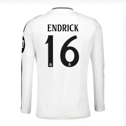 Maglia Calcio Real Madrid Endrick #16 2024-25 HP Prima Uomo Manica Lunga