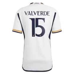 Maglia Calcio Real Madrid Federico Valverde #15 2023-24 Prima Uomo