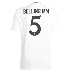 Maglia Calcio Real Madrid Jude Bellingham #5 2024-25 Prima Uomo
