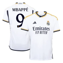 Maglia Calcio Real Madrid Kylian Mbappé #9 2023-24 Prima Uomo