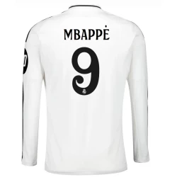 Maglia Calcio Real Madrid Kylian Mbappé #9 2024-25 HP Prima Uomo Manica Lunga