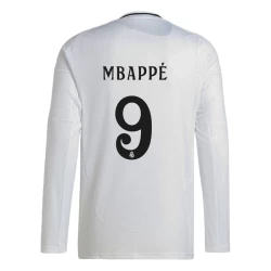 Maglia Calcio Real Madrid Mbappe #9 2024-25 Prima Uomo Manica Lunga