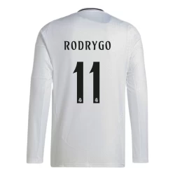Maglia Calcio Real Madrid Rodrygo #11 2024-25 Prima Uomo Manica Lunga
