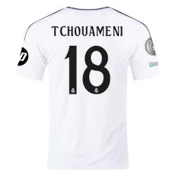 Maglia Calcio Real Madrid Tchouameni #18 2024-25 HP Prima Uomo