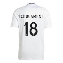 Maglia Calcio Real Madrid Tchouameni #18 2024-25 Prima Uomo