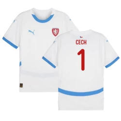 Maglia Calcio Repubblica Ceca Cech #1 Europei 2024 Trasferta Uomo