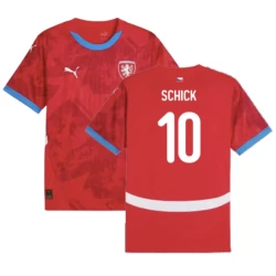 Maglia Calcio Repubblica Ceca Schick #10 Europei 2024 Prima Uomo