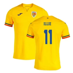 Maglia Calcio Romania Illie #11 Europei 2024 Prima Uomo