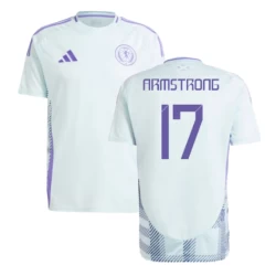 Maglia Calcio Scozia Armstrong #17 Europei 2024 Trasferta Uomo