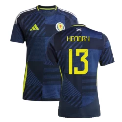 Maglia Calcio Scozia Hendry #13 Europei 2024 Prima Uomo