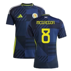 Maglia Calcio Scozia McGregor #8 Europei 2024 Prima Uomo