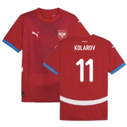 Maglia Calcio Serbia Kolarov #11 Europei 2024 Prima Uomo