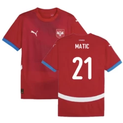 Maglia Calcio Serbia Nemanja Matić #21 Europei 2024 Prima Uomo