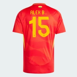 Maglia Calcio Spagna Alex B. #15 Europei 2024 Prima Uomo