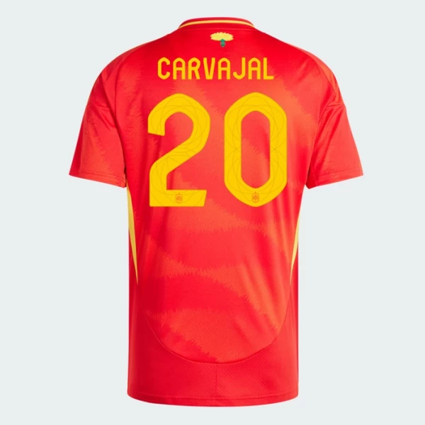 Maglia Calcio Spagna Carvajal #20 Europei 2024 Prima Uomo