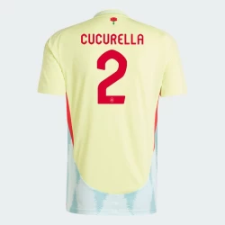 Maglia Calcio Spagna Cucurella #2 Europei 2024 Trasferta Uomo