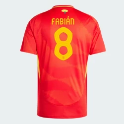 Maglia Calcio Spagna Fabian #8 Europei 2024 Prima Uomo