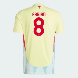 Maglia Calcio Spagna Fabian #8 Europei 2024 Trasferta Uomo