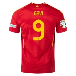 Maglia Calcio Spagna Gavi #9 Europei 2024 Prima Uomo