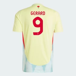 Maglia Calcio Spagna Gerard #9 Europei 2024 Trasferta Uomo