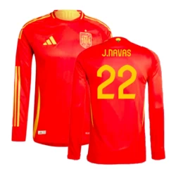 Maglia Calcio Spagna J. Navas #22 Europei 2024 Prima Uomo Manica Lunga