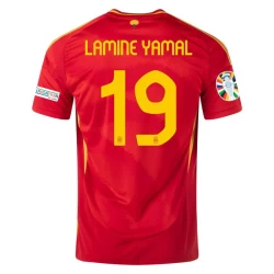 Maglia Calcio Spagna Lamine Yamal #19 Europei 2024 Prima Uomo