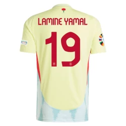 Maglia Calcio Spagna Lamine Yamal #19 Europei 2024 Trasferta Uomo