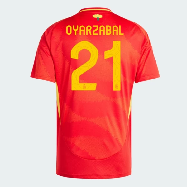 Maglia Calcio Spagna Oyarzabal #21 Europei 2024 Prima Uomo