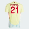 Maglia Calcio Spagna Oyarzabal #21 Europei 2024 Trasferta Uomo