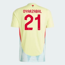 Maglia Calcio Spagna Oyarzabal #21 Europei 2024 Trasferta Uomo