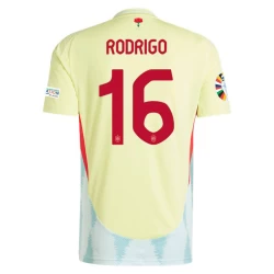 Maglia Calcio Spagna Rodrigo #16 Europei 2024 Trasferta Uomo